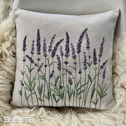 Funda de cojín tapiz TALLOS DE LAVANDA