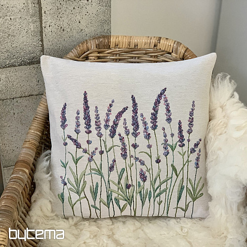 Funda de cojín tapiz TALLOS DE LAVANDA