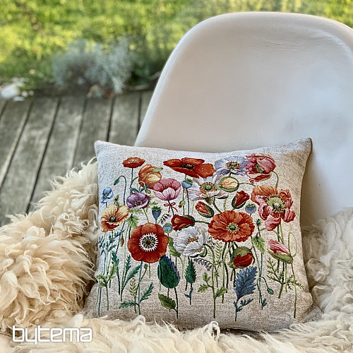 Funda de cojín tapiz POPPY ROMANCE