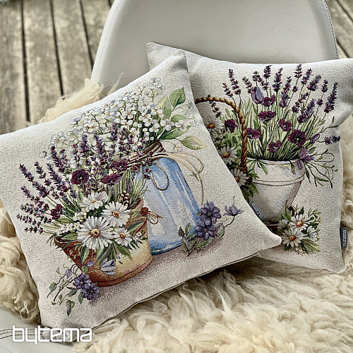 Funda de cojín tapiz BELLEZA EN UNA CESTA