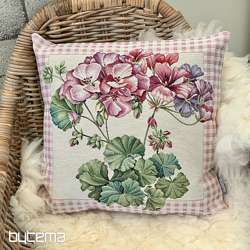 Funda de cojín tapiz PELARGONIE