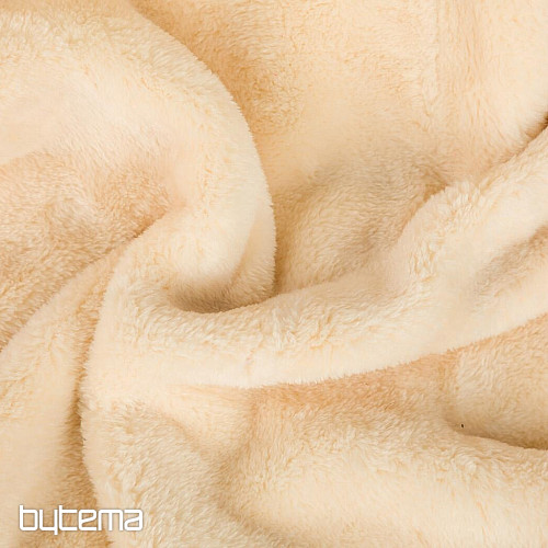 Manta microfranela CREMA lisa