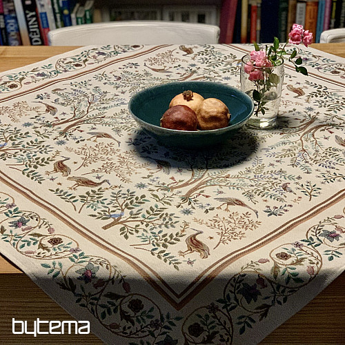 Mantel tapiz y chal WILLIAM MORRIS beige