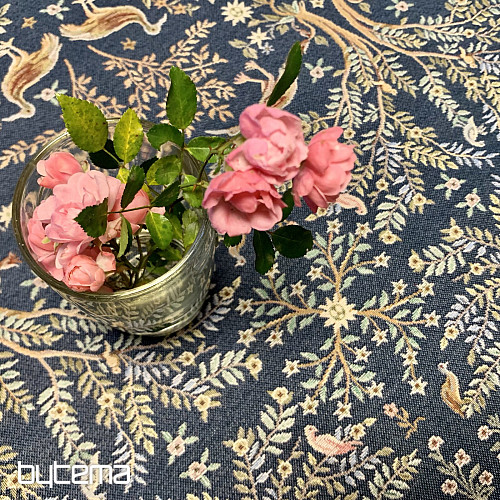Mantel tapiz y bufanda WILLIAM MORRIS azul
