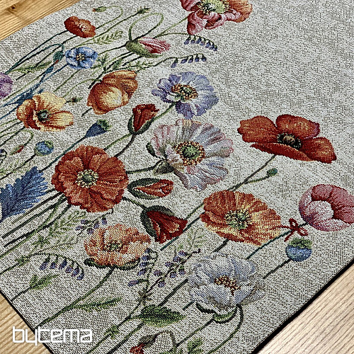 Mantel tapiz y pañuelo POPPY ROMANCE