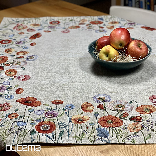 Mantel tapiz y pañuelo POPPY ROMANCE