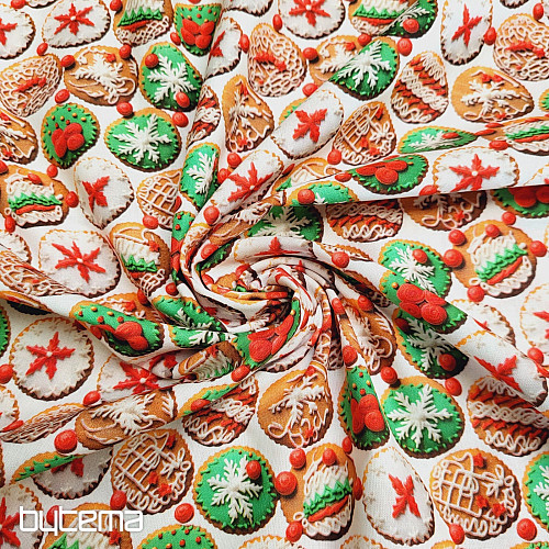 Tela de algodón CUPS DE GINGERBALL