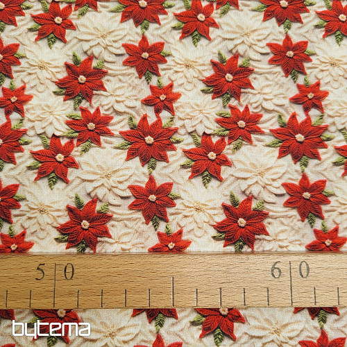 Tela de algodón ESTRELLAS DE NAVIDAD MINI