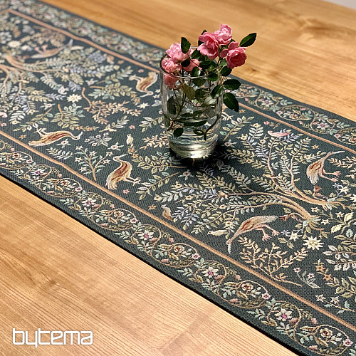 Mantel tapiz y bufanda WILLIAM MORRIS verde