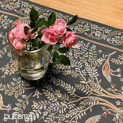 Mantel tapiz y bufanda WILLIAM MORRIS verde