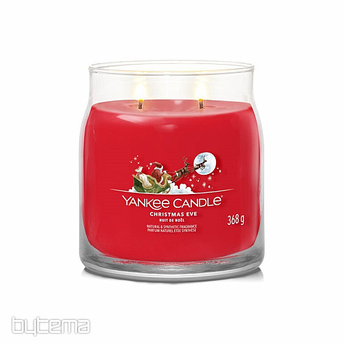 vela YC fragancia NOCHEBUENA CRISTAL MEDIANA 2 mechas