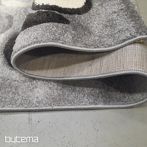 Alfombra infantil pieza HAPPY plata