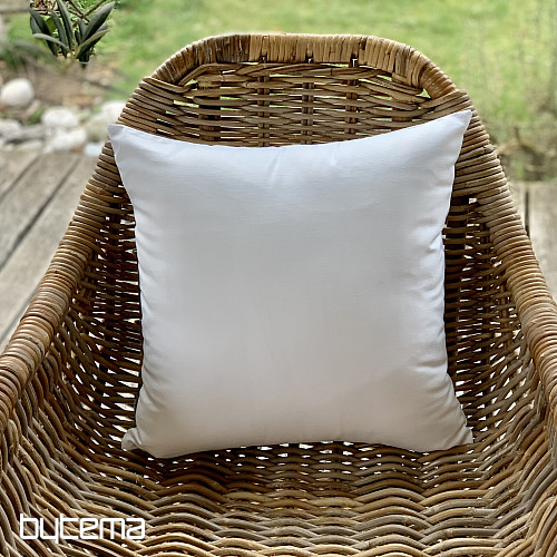 Funda de cojín decorativa DAMASCO blanco