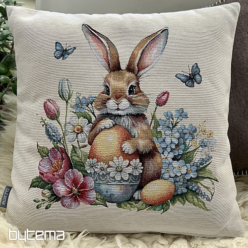 Tapiz de Pascua que cubre CAZAS Y HUEVOS AMARILLOS