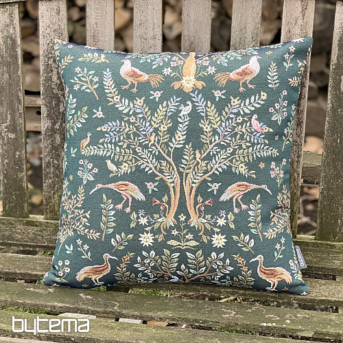 Funda de cojín tapiz WILLIAM MORRIS verde - all over