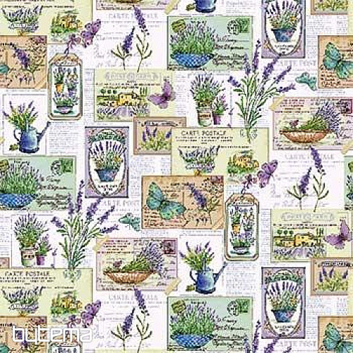 Tela de tapiz SEMILLAS DE LAVANDA JARDÍN 3