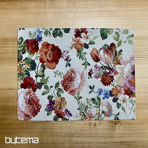 Mantel individual tapiz CREMA ROSA