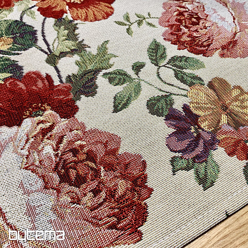 Mantel individual tapiz CREMA ROSA
