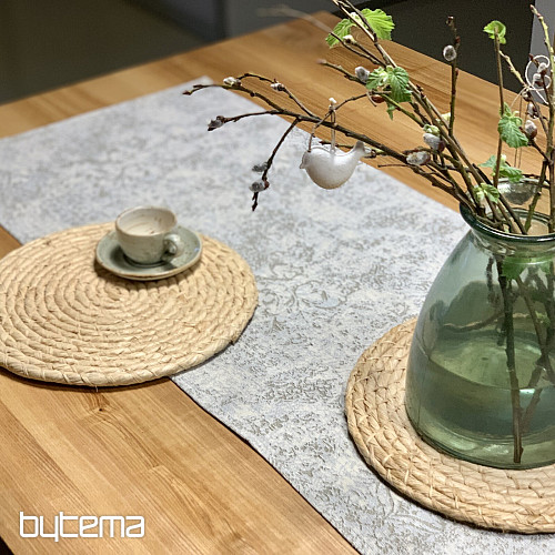 Mantel y pañuelo tapiz MARMOL BEIGE
