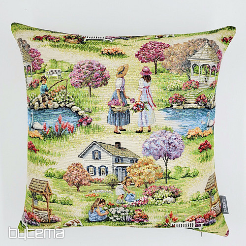 Funda de almohada tapiz JARDÍN DEL PARAÍSO II