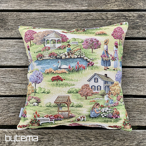 Funda de almohada tapiz JARDÍN DEL PARAÍSO II