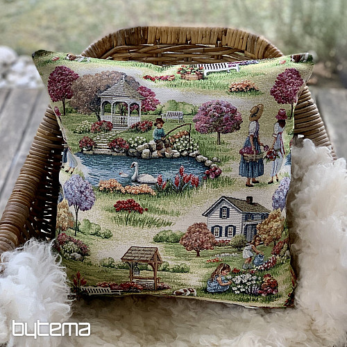 Funda de almohada tapiz JARDÍN DEL PARAÍSO II
