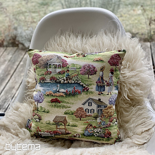 Funda de almohada tapiz JARDÍN DEL PARAÍSO II