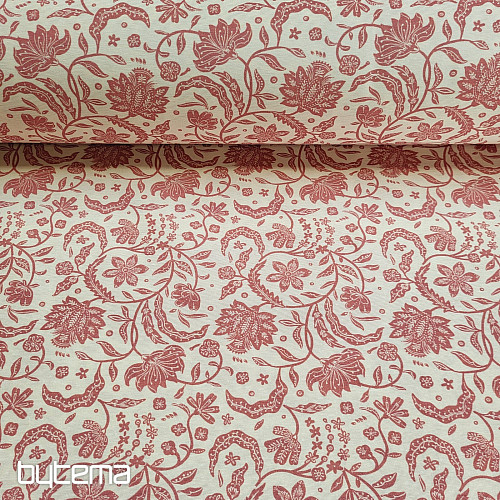 Tejido decorativo TIRIAN ROJO