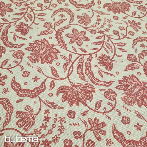 Tejido decorativo TIRIAN ROJO