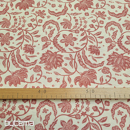 Tejido decorativo TIRIAN ROJO