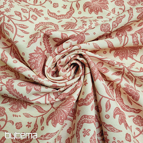 Tejido decorativo TIRIAN ROJO