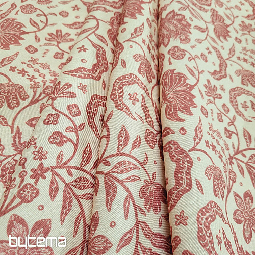 Tejido decorativo TIRIAN ROJO