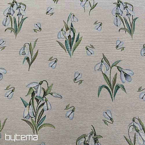 Mantel y bufanda tapiz CAMPANILLAS DE INVIERNO