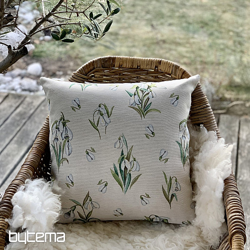 Funda de almohada tapiz CAMPANILLA DE NIEVE