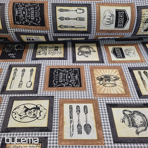 Tejido decorativo COCINA NEGRO