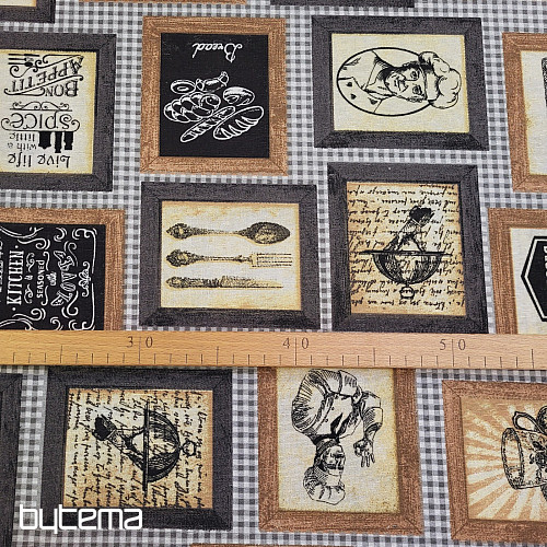 Tejido decorativo COCINA NEGRO