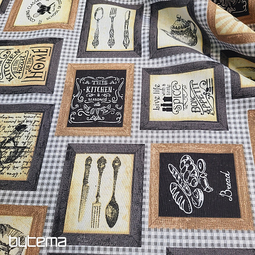 Tejido decorativo COCINA NEGRO