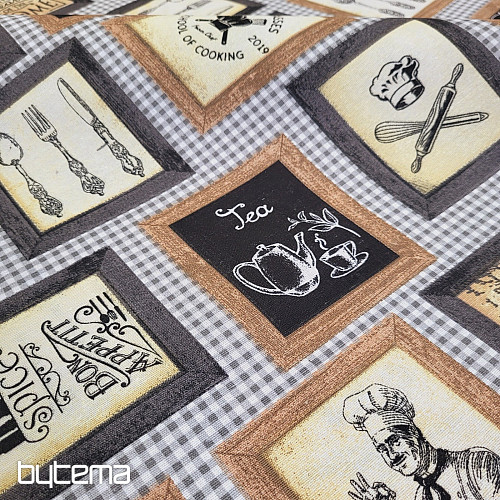 Tejido decorativo COCINA NEGRO