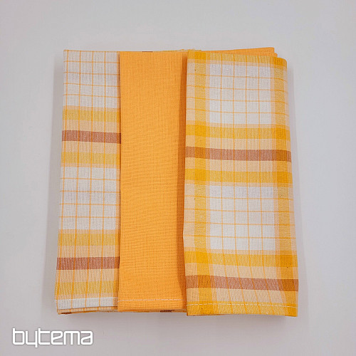 Toallas de algodón con cuadros NARANJA