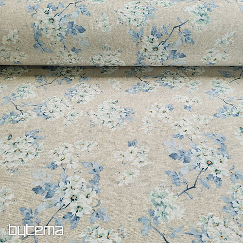 Tela decorativa ALMENDRA azul