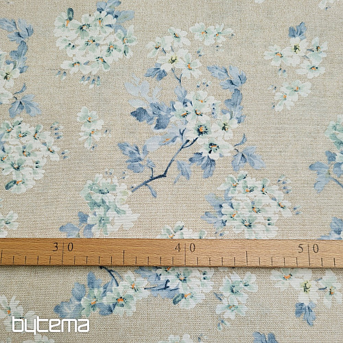 Tela decorativa ALMENDRA azul