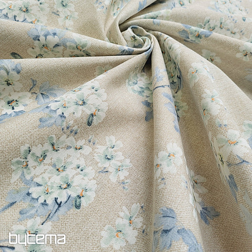 Tela decorativa ALMENDRA azul