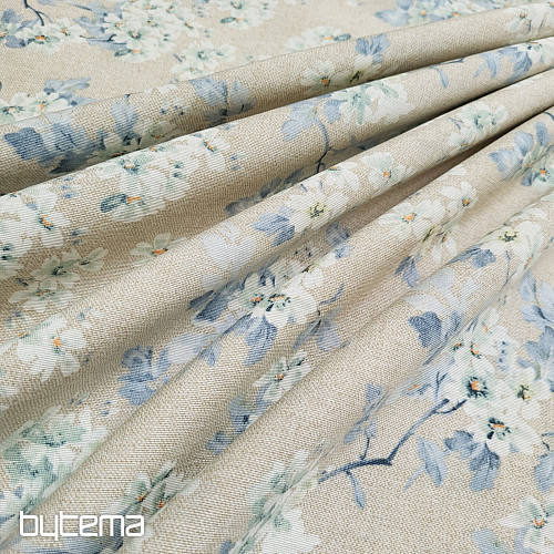 Tela decorativa ALMENDRA azul