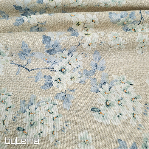 Tela decorativa ALMENDRA azul