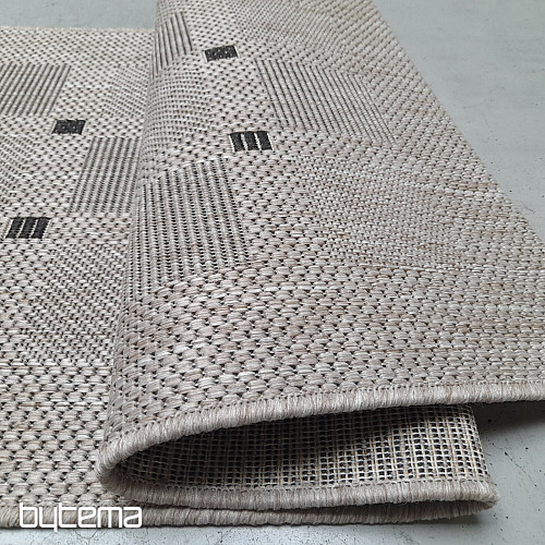 Alfombra FLOORLUX 20079/04 puntos plata-negro
