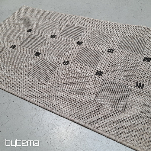 Alfombra FLOORLUX 20079/04 puntos plata-negro