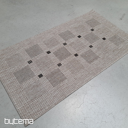 Alfombra FLOORLUX 20079/04 puntos plata-negro