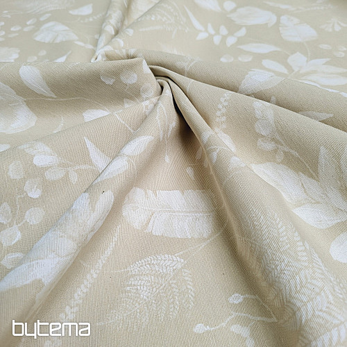 Tejido decorativo AMY FLOR beige