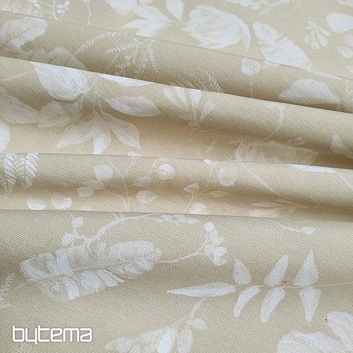 Tejido decorativo AMY FLOR beige