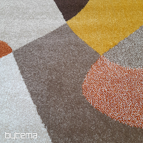 Alfombra moderna pieza Achat 618 óxido/crema